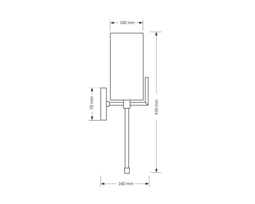 Настенный светильник KUTEK MOOD Nemi NEM-K-1(N)II Настенный светильник KUTEK MOOD Nemi NEM-K-1(N)II