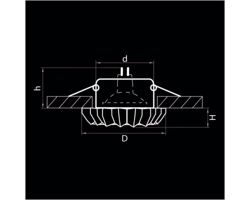 Встраиваемый светильник Lightstar Solo Ray 002120