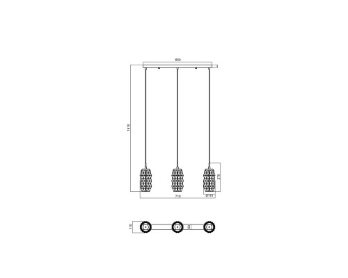 Подвесной светильник Vele Luce Lily VL5583P23 Подвесной светильник Vele Luce Lily VL5583P23
