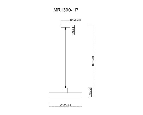 Подвесной светильник MyFar Ria MR1390-1P Подвесной светильник MyFar Ria MR1390-1P