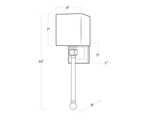 Бра Imperium Loft Regina Andrew Crystal Sconce 149048-22