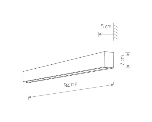 Настенный светильник Nowodvorski Straight Wall Led M 7564 Настенный светильник Nowodvorski Straight Wall Led M 7564