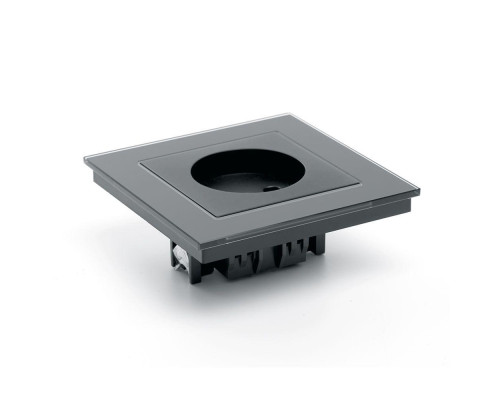 Розетка 2P Stekker Катрин со шторками черный GLS10-7009-05 39512 Розетка 2P Stekker Катрин со шторками черный GLS10-7009-05 39512