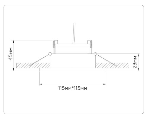 Встраиваемый светильник Ambrella light TECHNO SPOT TN51916