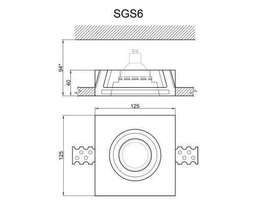 Встраиваемый светильник Artpole SGS6