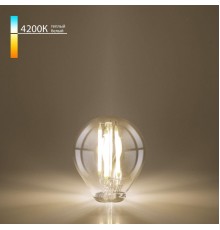 Лампа светодиодная филаментная Elektrostandard E14 6W 4200K прозрачная a055350