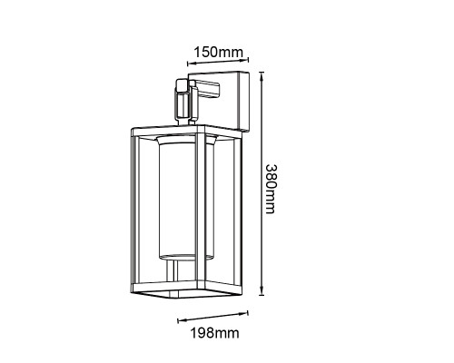 Настенный уличный светильник Mantra ALPS 9114