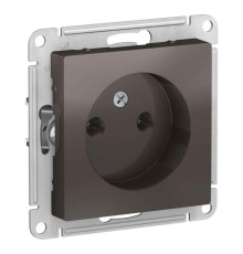 Розетка 2К Systeme Electric AtlasDesign 16A 250V мокко ATN000641