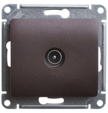 ТВ-розетка Systeme Electric Glossa шоколад GSL000891