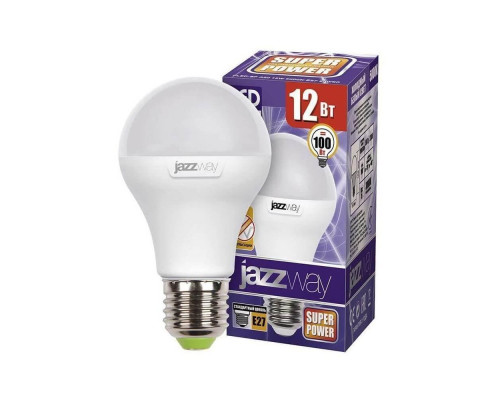 Лампа светодиодная Jazzway E27 12W 5000K матовая 1033734 Лампа светодиодная Jazzway E27 12W 5000K матовая 1033734