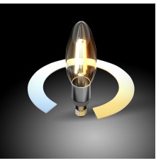 Лампа светодиодная филаментная диммируемая Elektrostandard E14 5W 3300/4200/6500K прозрачная BLE1437 a055921