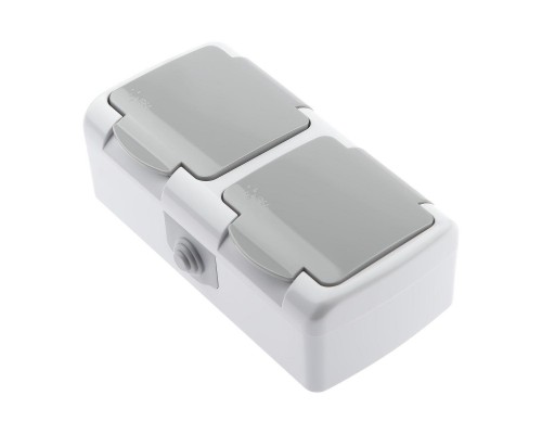 Розетка двойная ЭРА Intro Atlantic Schuko 2x2P+E 16A 250V с крышкой 5-203-03 Б0051060 Розетка двойная ЭРА Intro Atlantic Schuko 2x2P+E 16A 250V с крышкой 5-203-03 Б0051060