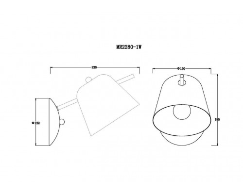 Бра MyFar Clementine MR2280-1W