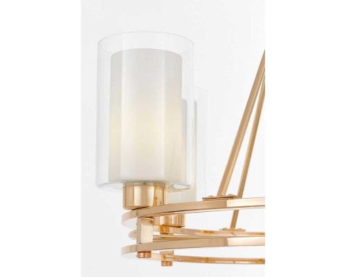 Подвесная люстра Lumina Deco Marietta LDP 8025-6 F.GD+WT Подвесная люстра Lumina Deco Marietta LDP 8025-6 F.GD+WT