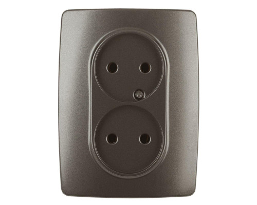 Розетка ЭРА 12 2x2P 16A 250V 12-2107-13 Б0031245 Розетка ЭРА 12 2x2P 16A 250V 12-2107-13 Б0031245