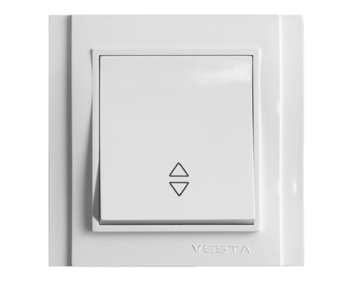 Выключатель одноклавишный проходной Vesta-Electric Verona белый FVK020103BEL
