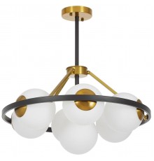 Подвесная люстра Lumina Deco Donzano LDP 8034-7 BK+WT
