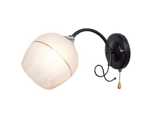 Бра IMEX MD.3314-1-W BK+CH Бра IMEX MD.3314-1-W BK+CH