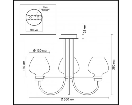 Потолочная люстра Lumion Lofti Ilona 3708/3C Потолочная люстра Lumion Lofti Ilona 3708/3C