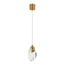 Подвесной светодиодный светильник Indigo Crystal 12053/1P Brass V000132L