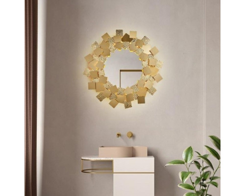 Зеркало Art Home Decor Sun 9550W/RS-D600 BR 60 см Латунный Зеркало Art Home Decor Sun 9550W/RS-D600 BR 60 см Латунный