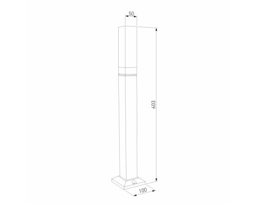 Уличный светодиодный светильник Elektrostandard 1537 Techno Led серый a052861 Уличный светодиодный светильник Elektrostandard 1537 Techno Led серый a052861