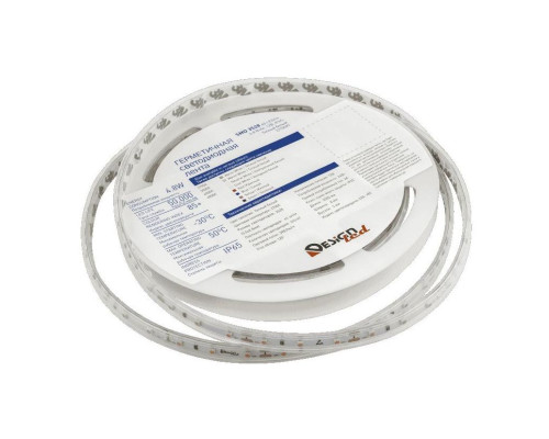 Светодиодная влагозащищенная лента DesignLed 4,8W/m 60LED/m 3528SMD теплый белый 5M 005702