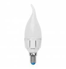 Лампа светодиодная диммируемая Uniel E14 6W 4500K матовая LED-CW37-6W/NW/E14/FR/DIM 08692