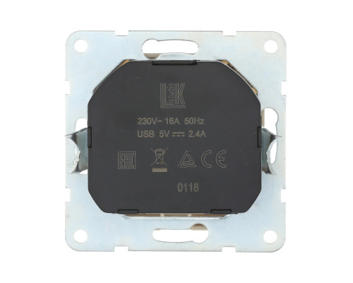 Розетка LK Studio с з/к + 2хUSB разъема, 2А (бежевый) LK60 868001-1 Розетка LK Studio с з/к + 2хUSB разъема, 2А (бежевый) LK60 868001-1