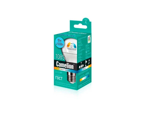Лампа светодиодная Camelion E27 13W 3000-6500K LED13-A60/SD/845/E27 14747 Лампа светодиодная Camelion E27 13W 3000-6500K LED13-A60/SD/845/E27 14747