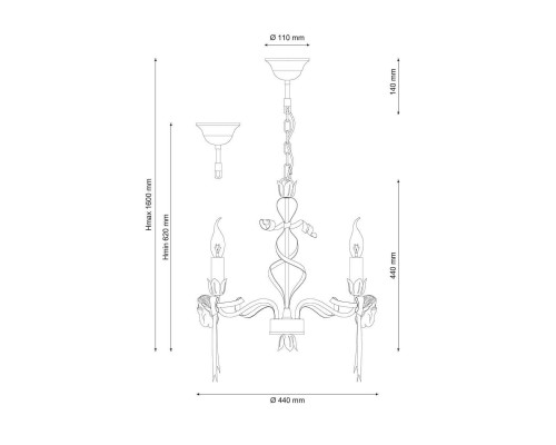 Подвесная люстра Lucia Tucci Angelo 147.3 Ivory Подвесная люстра Lucia Tucci Angelo 147.3 Ivory