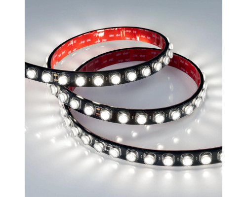 Светодиодная лента герметичная Arlight 21W/m 42LED/m 2835SMD холодный белый 5М FLT-PS-A42-BLACK-23mm 24V 040919