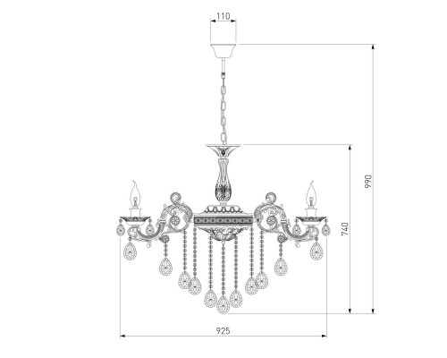 Подвесная люстра Bogates 283/10 Strotskis