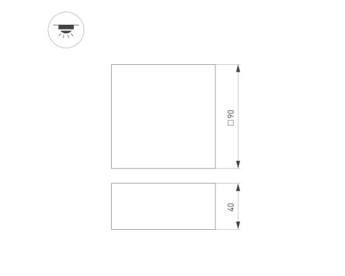 Встраиваемый светодиодный светильник Arlight DL-Grigliato-S90x90-12W Warm3000 038332