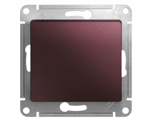 Выключатель одноклавишный Systeme Electric Glossa 10A 250V баклажановый GSL001111 Выключатель одноклавишный Systeme Electric Glossa 10A 250V баклажановый GSL001111