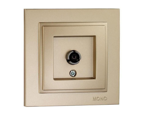 ТВ-розетка концевая Mono Electric Despina экран титан 102-222205-138