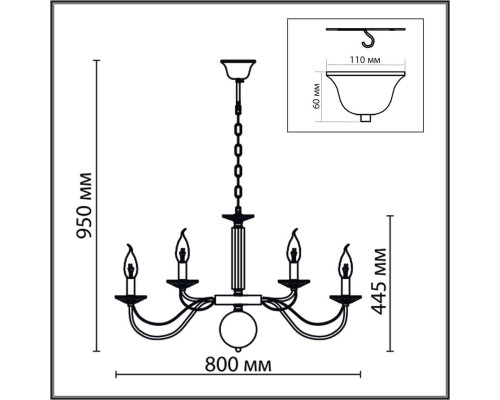 Подвесная люстра Lumion Classi Incanto 8034/16 Подвесная люстра Lumion Classi Incanto 8034/16