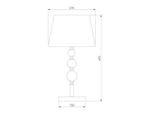 Настольная лампа Eurosvet Sortino 01071/1 хром Настольная лампа Eurosvet Sortino 01071/1 хром
