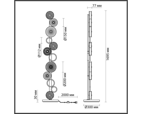 Торшер Odeon Light Exclusive Caramella 5416/68FL Торшер Odeon Light Exclusive Caramella 5416/68FL