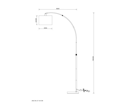 Торшер Arte Lamp Paolo A4060PN-1CC