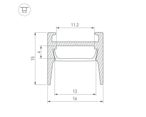 Профиль Arlight Mic-H-Comfy-2000 Anod 029844 Профиль Arlight Mic-H-Comfy-2000 Anod 029844