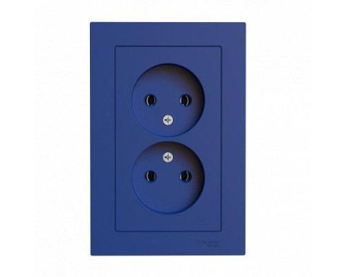 Розетка двойная 2К Systeme Electric AtlasDesign 16A 250V аквамарин ATN001120 Розетка двойная 2К Systeme Electric AtlasDesign 16A 250V аквамарин ATN001120