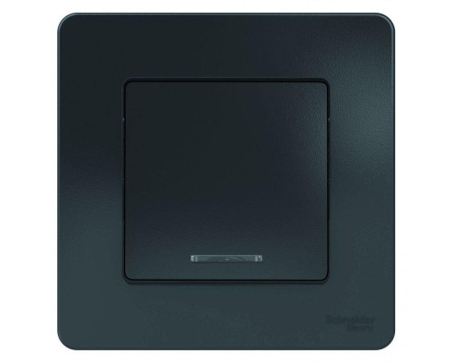 Выключатель одноклавишный Systeme Electric Blanca 10A 250V с подсветкой антрацит BLNVS010116 Выключатель одноклавишный Systeme Electric Blanca 10A 250V с подсветкой антрацит BLNVS010116