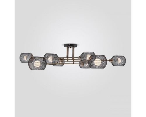 Потолочная люстра IMEX MD.4540-8-S BK+AB