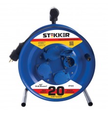 Удлинитель Stekker Professional 4гн 20м с/з PRF02-41-20 39784