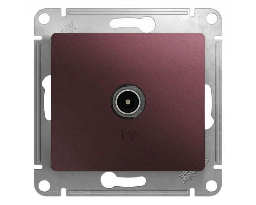 ТВ-розетка Systeme Electric Glossa баклажановая GSL001193