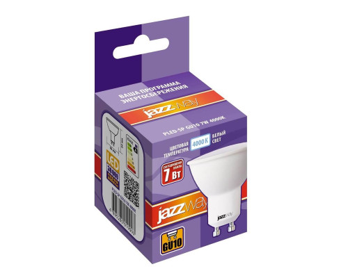 Лампа светодиодная Jazzway GU10 7W 4000K матовая 5019003 Лампа светодиодная Jazzway GU10 7W 4000K матовая 5019003