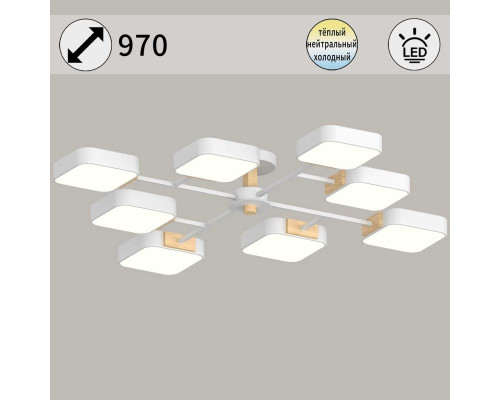 Светильник потолочный Reluce 03363-0.3-08 WH+WOOD