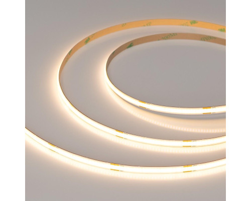 Светодиодная лента Arlight 6W/m 480LED/m CSPSMD теплый белый 4M COB-X480-6mm 24V Warm2700 039055 Светодиодная лента Arlight 6W/m 480LED/m CSPSMD теплый белый 4M COB-X480-6mm 24V Warm2700 039055