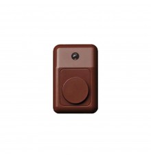Кнопка звонка Liregus Retro с подсветкой коричневый омбре 28-673